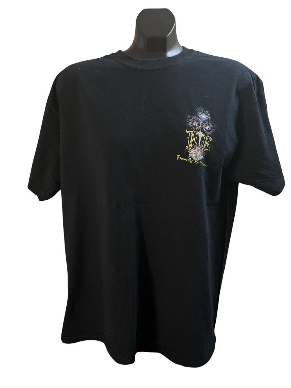 Fireworks Extravaganza Gildan Black Graphic T-Shirt Men’s Size L